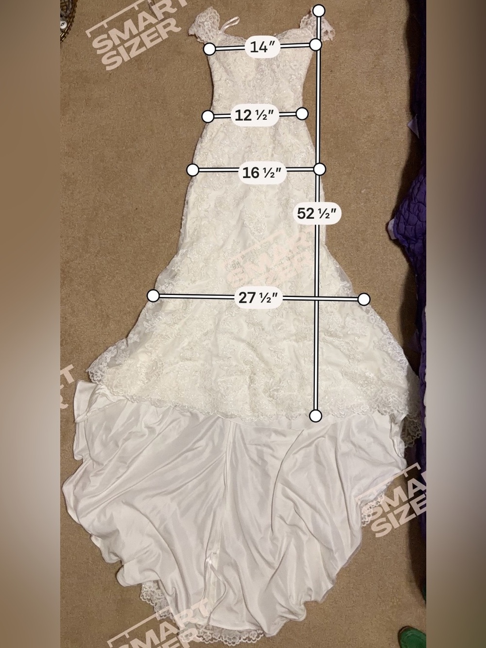Mori Lee | 4 | Kindsry Off-Shoulder Lace Bridal Gown in Cream - Picture 11 of 14